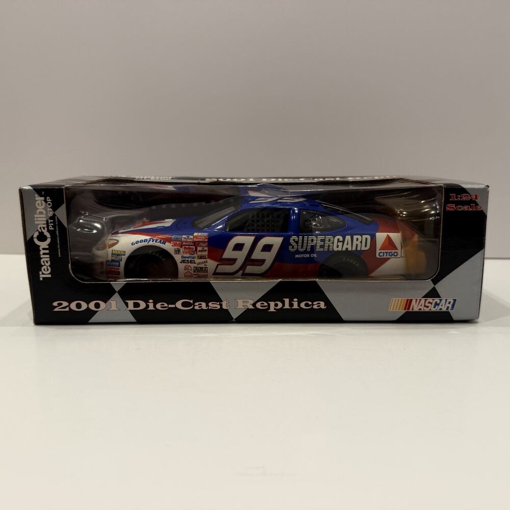2001 Team Caliber Pit Stop 1/24 #99 Jeff Burton Citgo Supergard